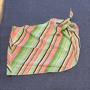 Candie's Pink and Green Striped Swim Coverup